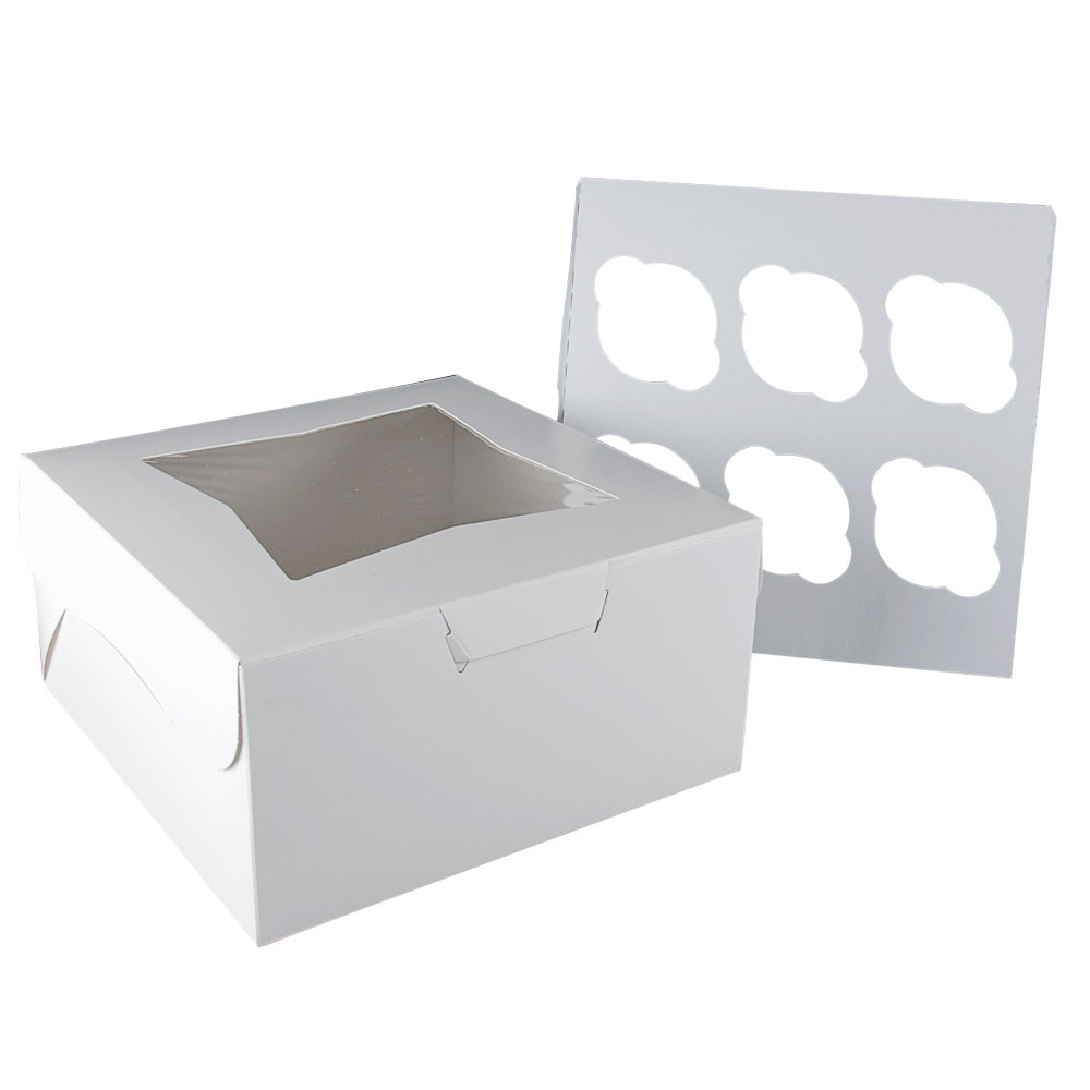 2000112 Cupcake Box 6x1 White