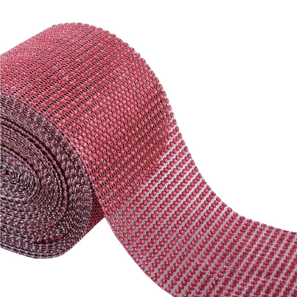 2001266 8 Rows Bling On A Roll, 3mm X 2-Yard,Red