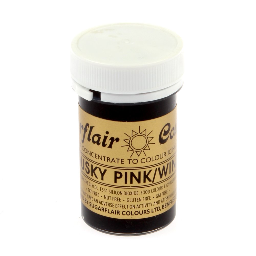 30490 Sugarflair DUSKY PINK / WINE Spectral Paste Gel Color 25g