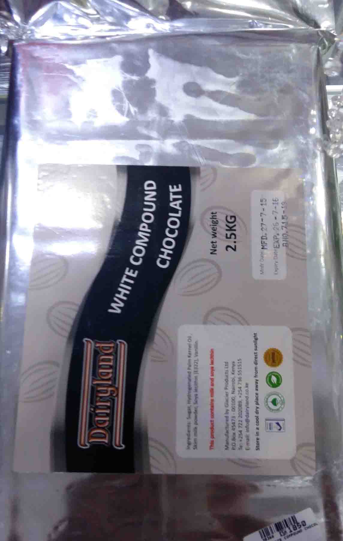 30368 D-Land White Compound Chocolate 2.5kg