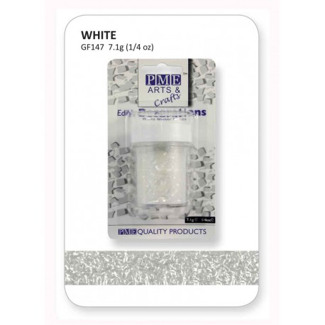 31178 PME-Glitter Flakes White 7.1grm