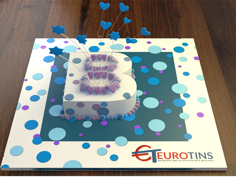 2001957 Euro Large Letter B Cake Tin