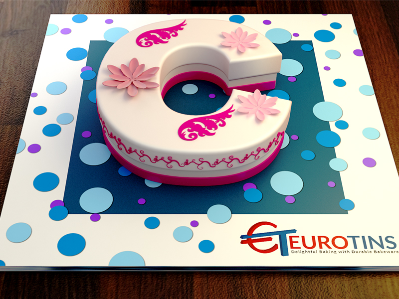 2001958 Euro Large Letter C Cake Tin