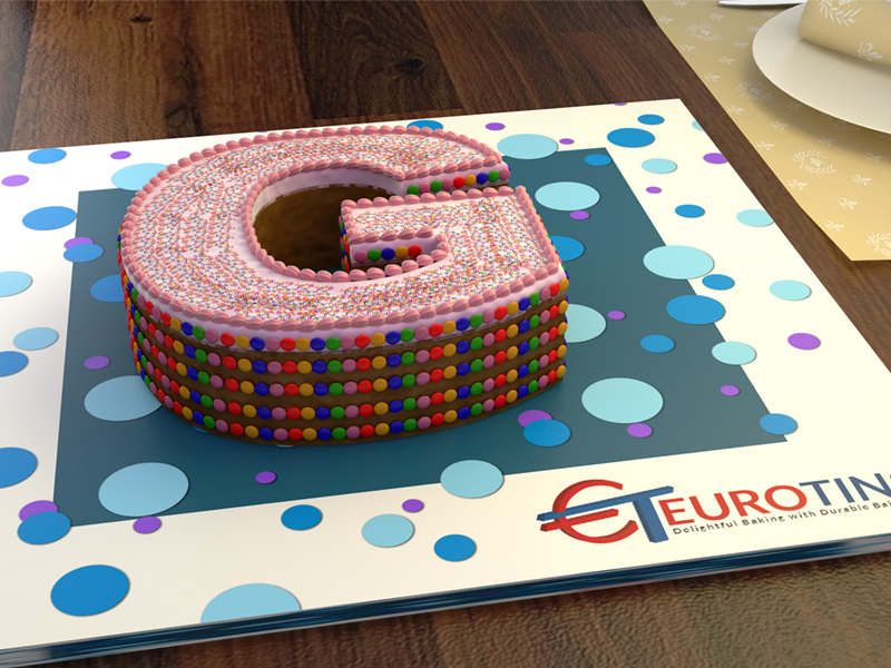 2001962 Euro Large Letter G Cake Tin