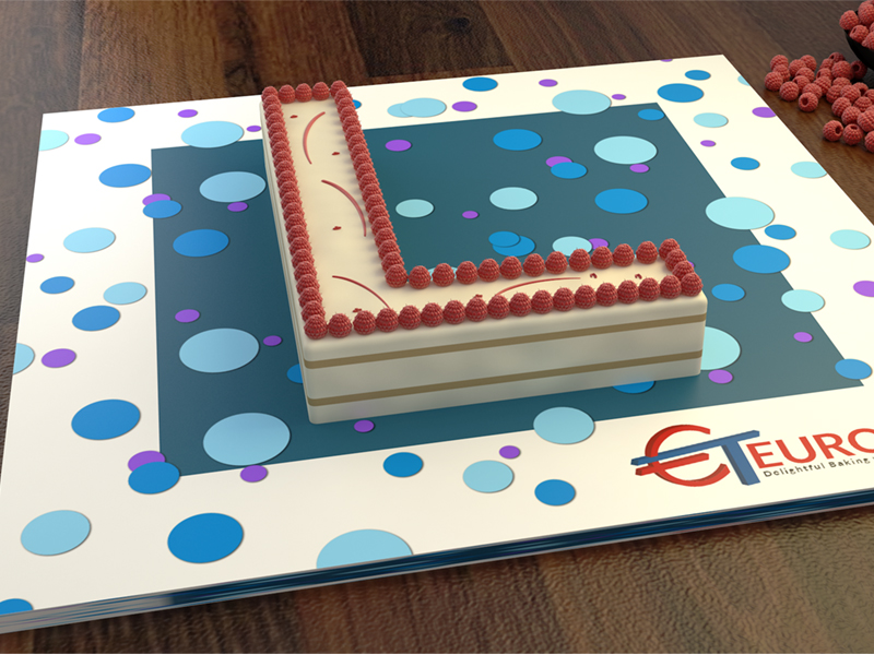 2001967 Euro Large Letter L Cake Tin