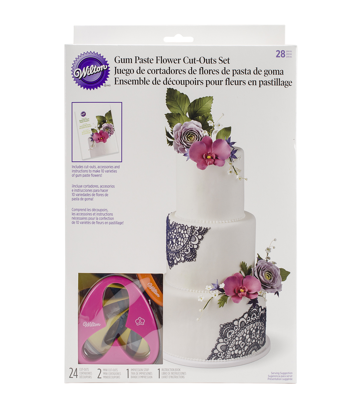 2002349 Wilton® Gum Paste Flower Cutter Set 28pcs