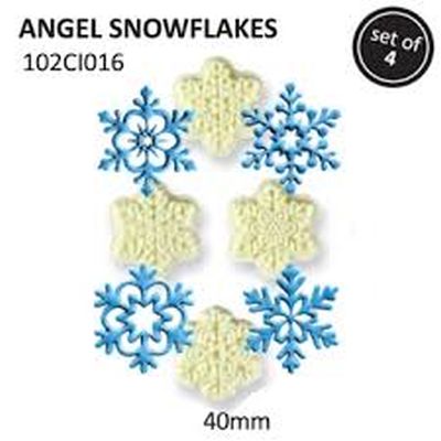 2002156 Jem Angel Snowflakes Set Of 4