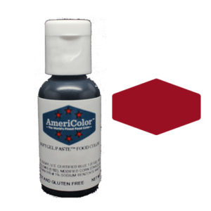 31597 Americolor soft gel paste maroon food paint 0.75oz