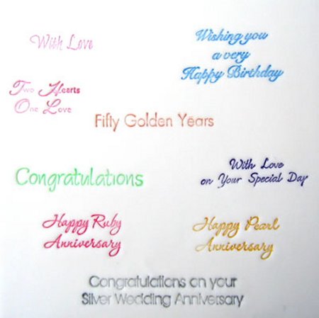 2002367 Celebration Lettering - Wedding / Anniversary / Birthday
