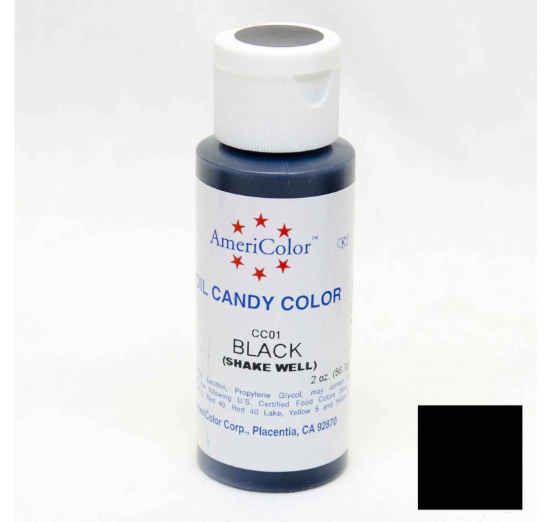 31590 Americolor oil candy color cc01 black 2oz