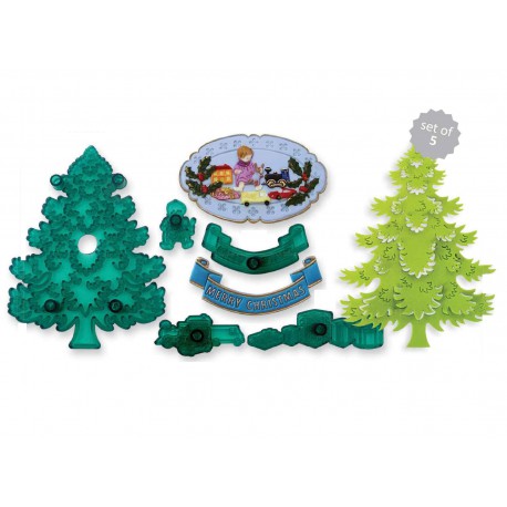 2001915 Christmas Tree & Extras Set Of 5