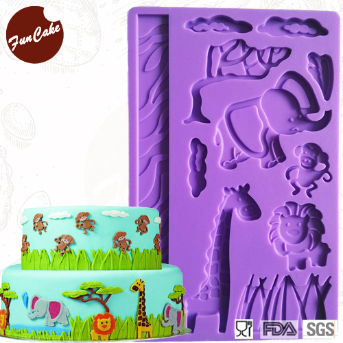 2001270 Silicon Animal Fondant Mold Available In Pink Color